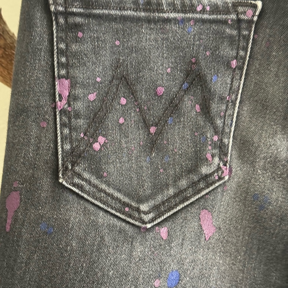MOTHER jeans Paint splatter